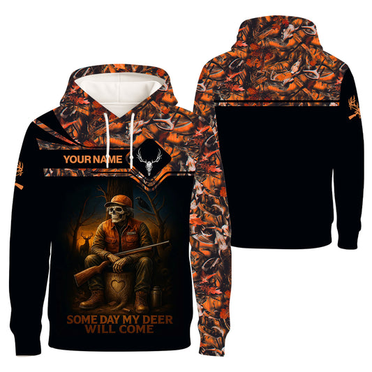 Personalized Deer Hunter T-Shirt - Some Day My Deer Will Come