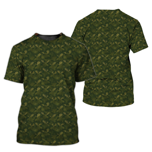 Moose Pattern Camo Shirts for Hunters
