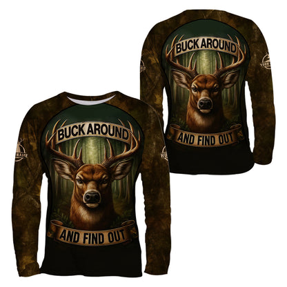 Custom Name "Buck Around" Deer Shirt