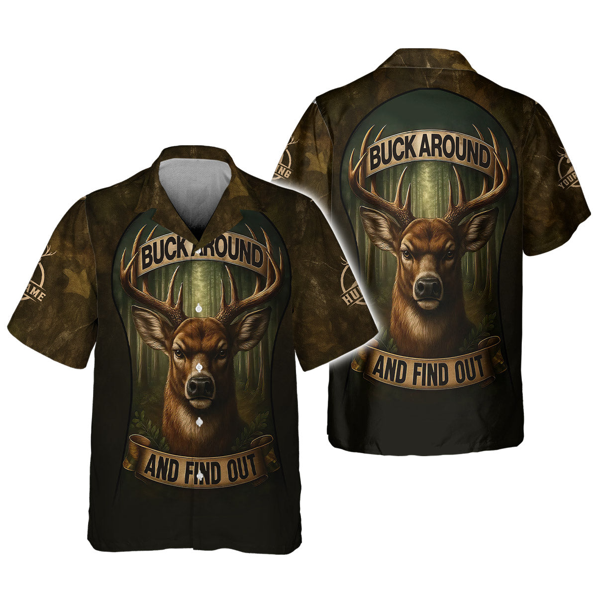 Custom Name "Buck Around" Deer Shirt