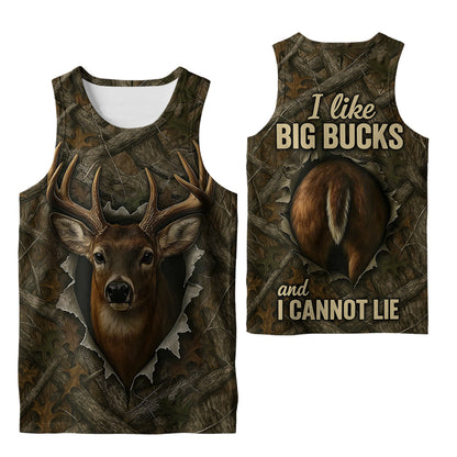 Funny Deer Hunting Hoodie - I Like Big Bucks Design
