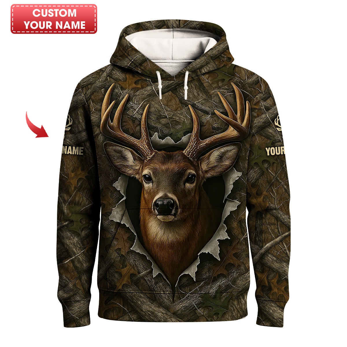 Funny Deer Hunting Hoodie - I Like Big Bucks Design