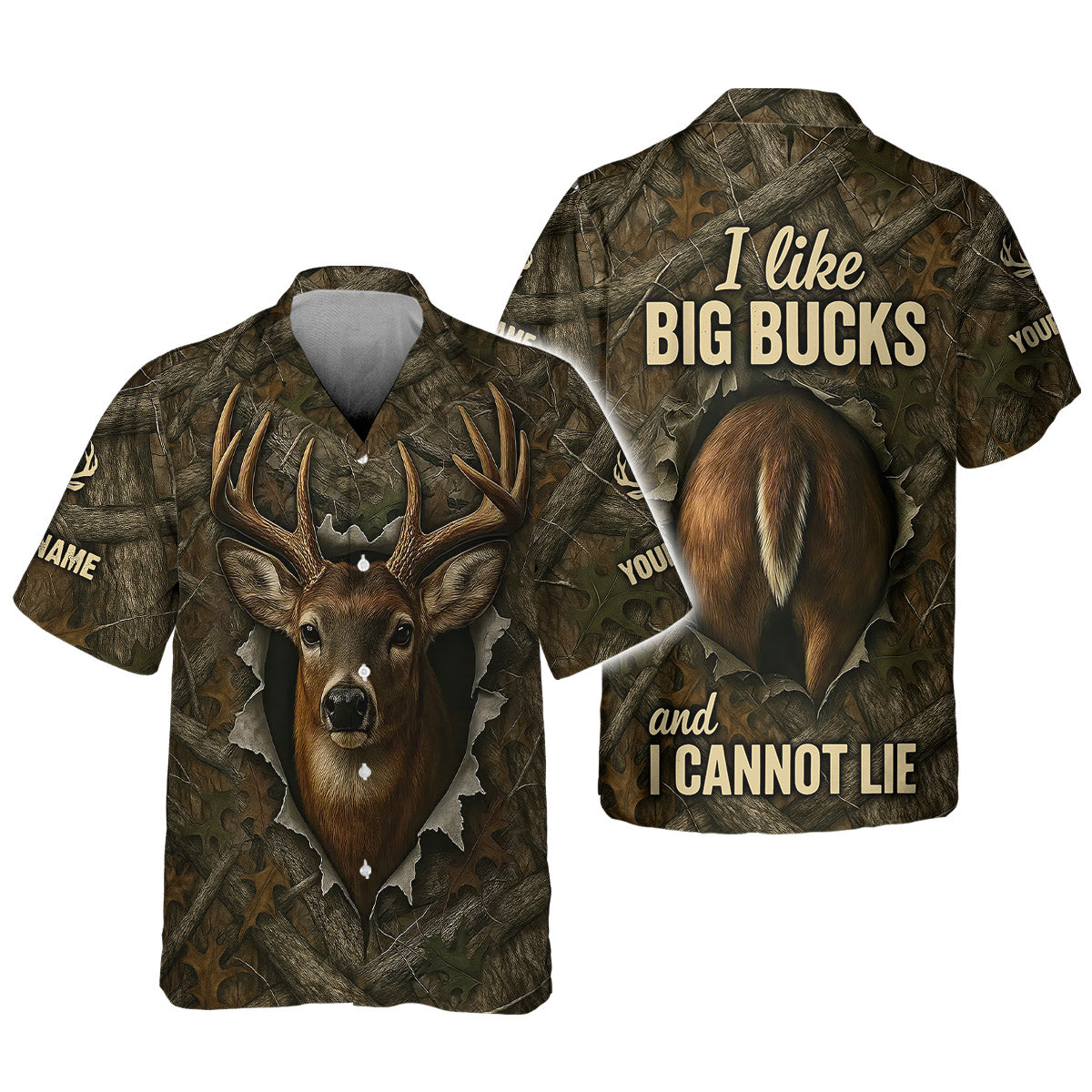 Funny Deer Hunting Hoodie - I Like Big Bucks Design