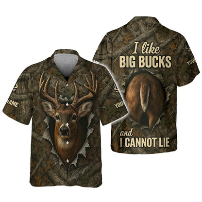 Funny Deer Hunting Hoodie - I Like Big Bucks Design