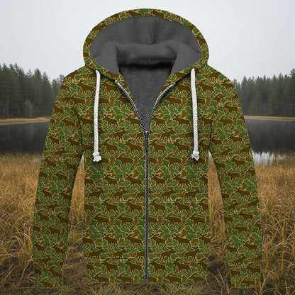 Moose Pattern Camo Hoodie for Hunters – AOP Pullover