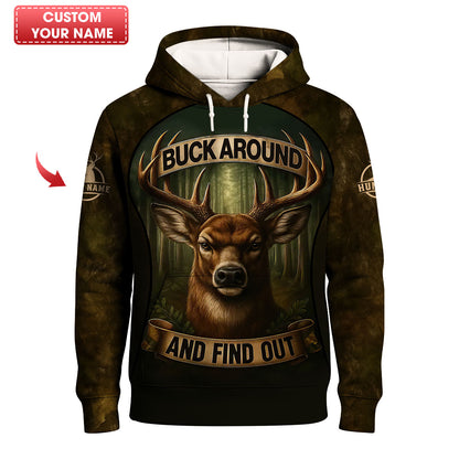 Custom Name "Buck Around" Deer Shirt