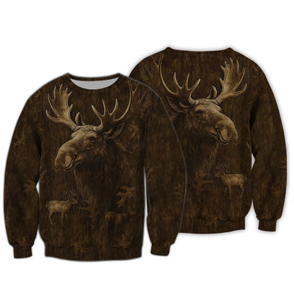 Giant Moose Shirt, Hunting Camo, Alaskan Wildlife Gift