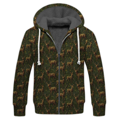 Deer Hunting Camo T-Shirt - Whitetail Buck Woodland Print