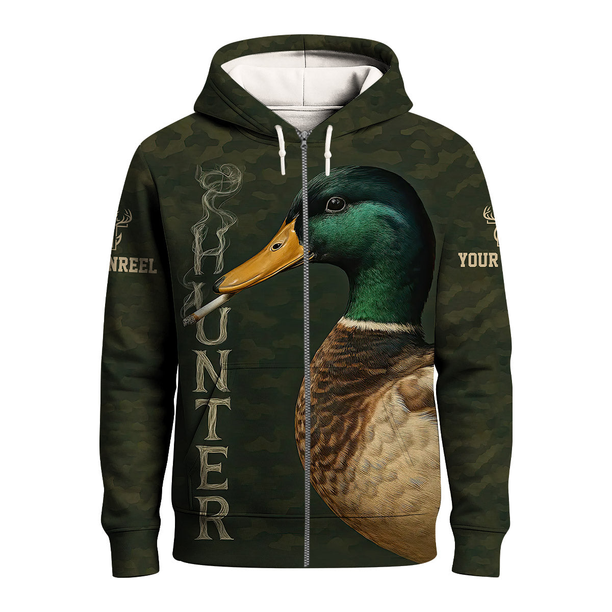Funny Smoking Duck Shirt, Adult Humor Mallard Hunter