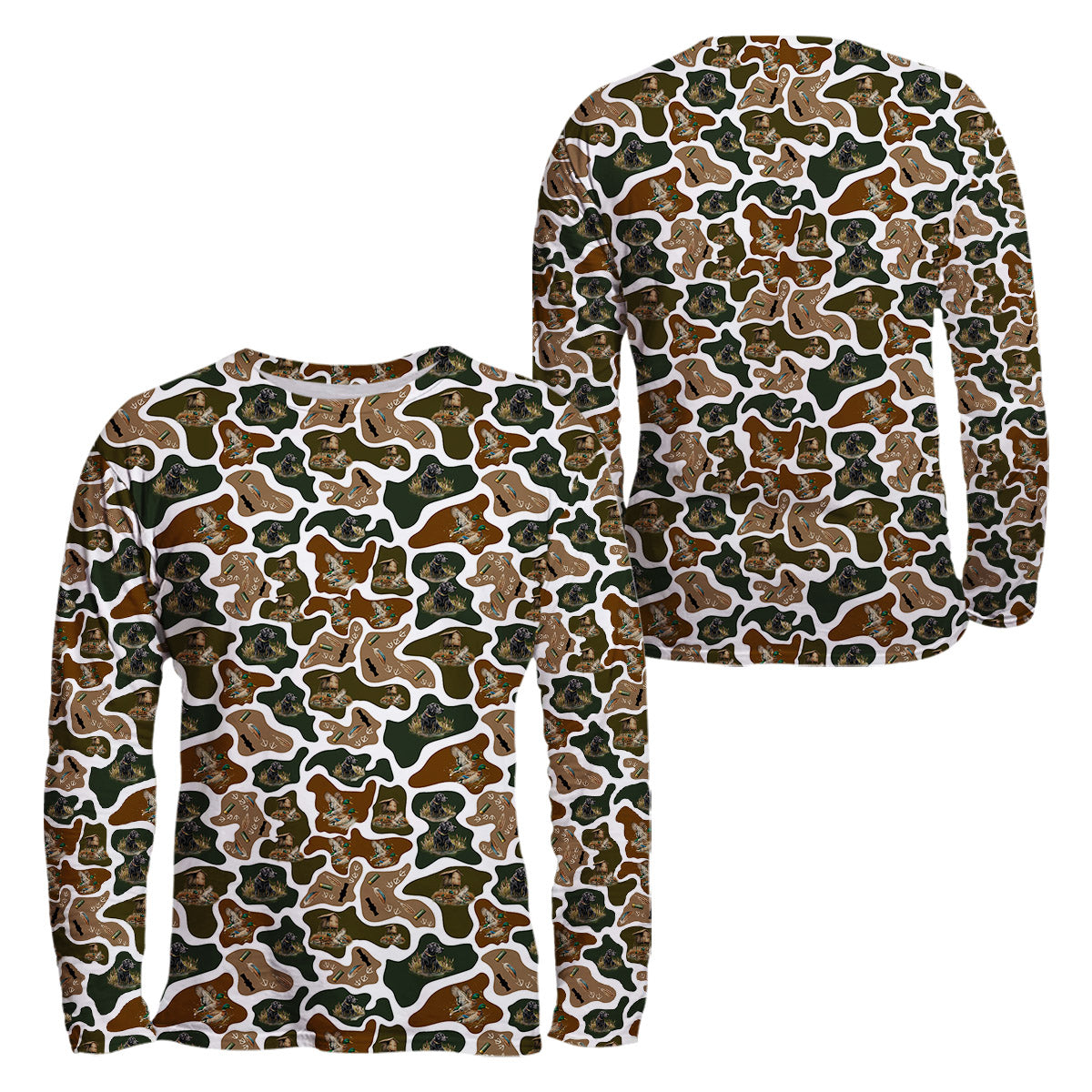 Duck Hunting Camo Pullover, Retriever Dog Hunter Gift