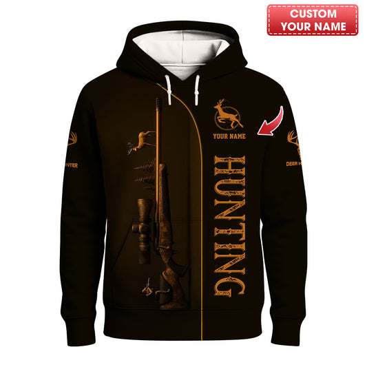 Custom Name Hunting Rifle Deer Shirt, Scope Gun Lover Gift