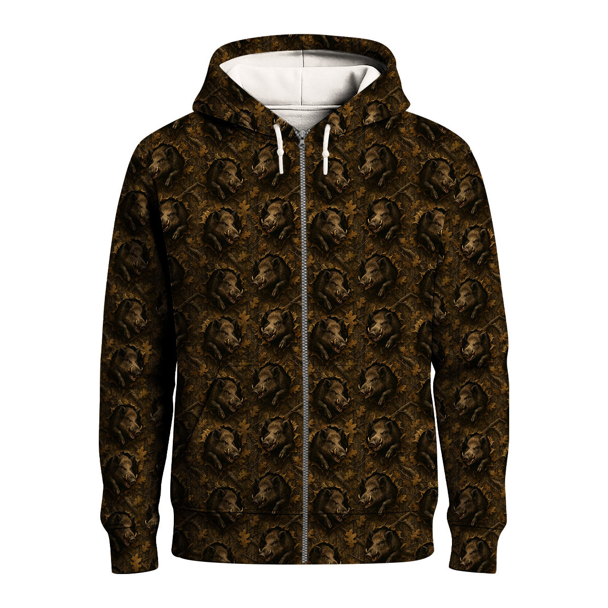 Wild Boar Hunting Shirt, Hog Camo Art