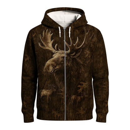 Giant Moose Shirt, Hunting Camo, Alaskan Wildlife Gift