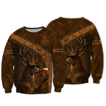 Personalized Deer Hunting Shirt - Funny Beer Season Tee