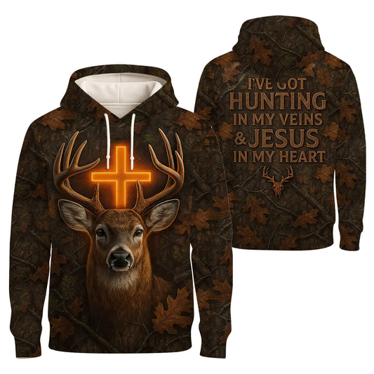 Christian Deer Hunting T-Shirt - Faith & Hunting Design