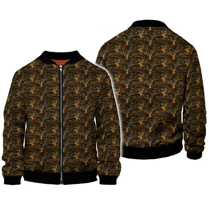 Deer Hunting Camo T-Shirt - Whitetail Buck Forest Print