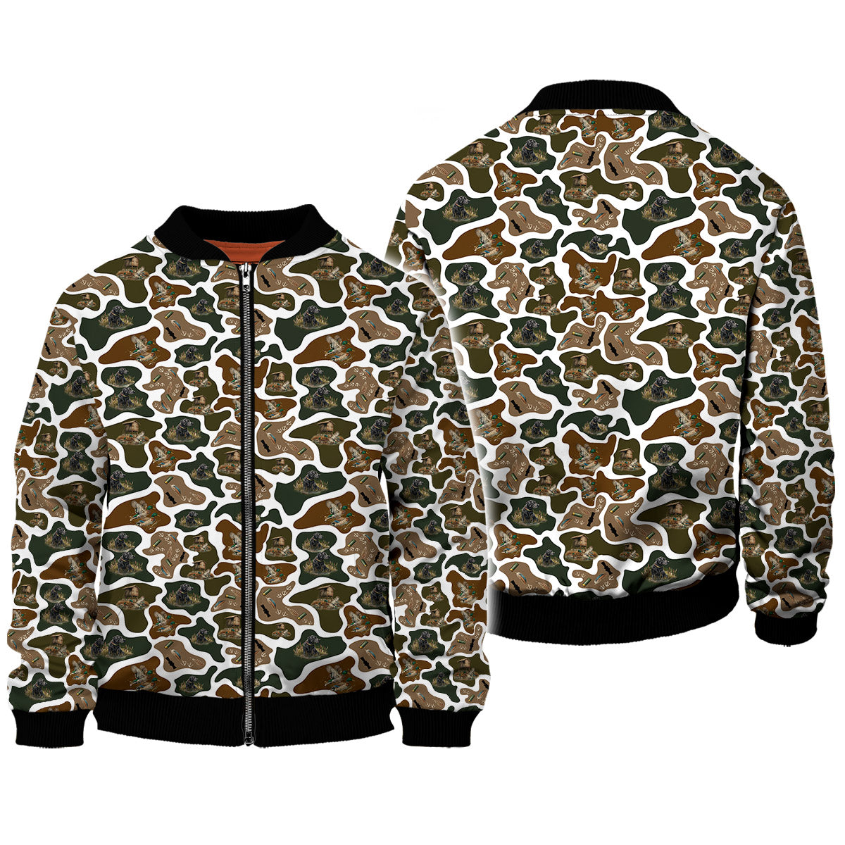 Duck Hunting Camo Pullover, Retriever Dog Hunter Gift