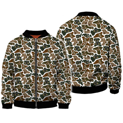 Duck Hunting Camo Pullover, Retriever Dog Hunter Gift