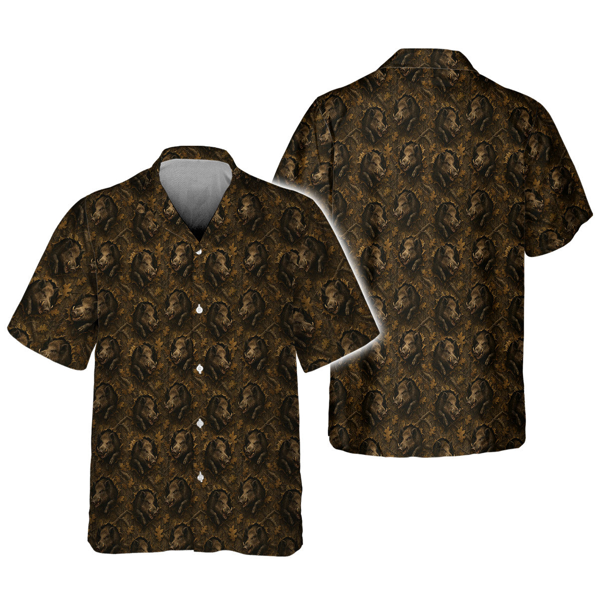 Wild Boar Hunting Shirt, Hog Camo Art
