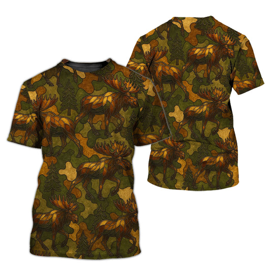 Moose Camo Shirt, Alaskan Hunter Gift