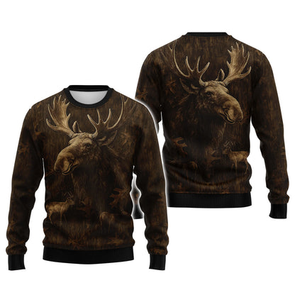 Giant Moose Shirt, Hunting Camo, Alaskan Wildlife Gift