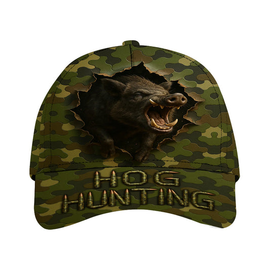 Wild Boar Hunting Hat - Camo 3D Breakout Cap