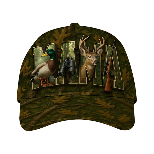 Camo Hunter Mama Hat, Women's Deer & Duck Hunting Cap
