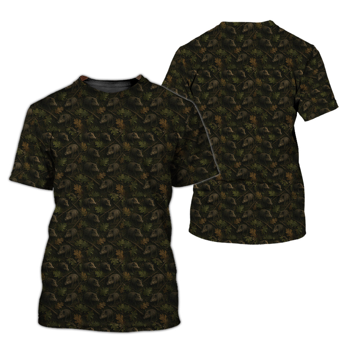 Wild Boar Hunting Camo Pullover Shirt