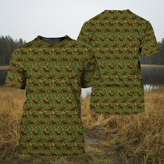 Moose Pattern Camo Hoodie for Hunters – AOP Pullover